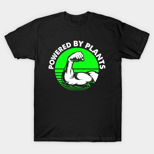 Vegan Powered By Plants Lift T-Shirt by ReignGFX